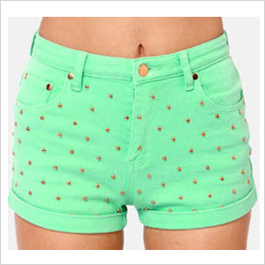 Mink Pink Cheeky Mint Green Studded by LuLu's