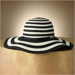 striped floppy hat 